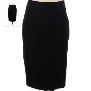 Rafaella Size 10 mid black skirt with half zipper